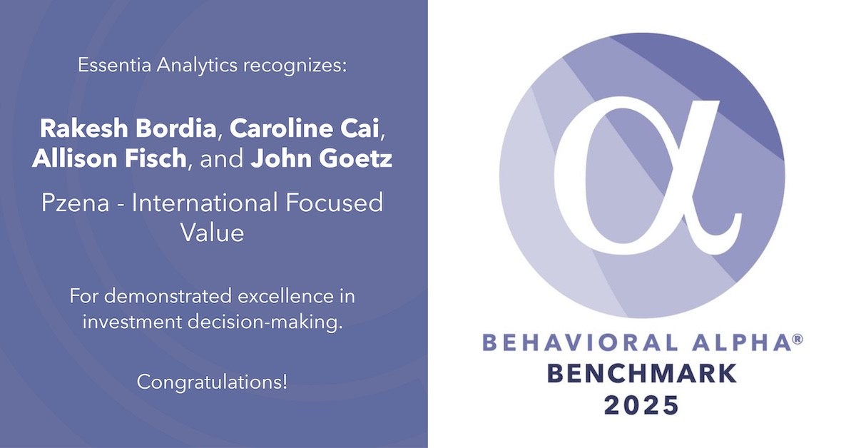 Essentia Analytics Behavior Alpha Ranking