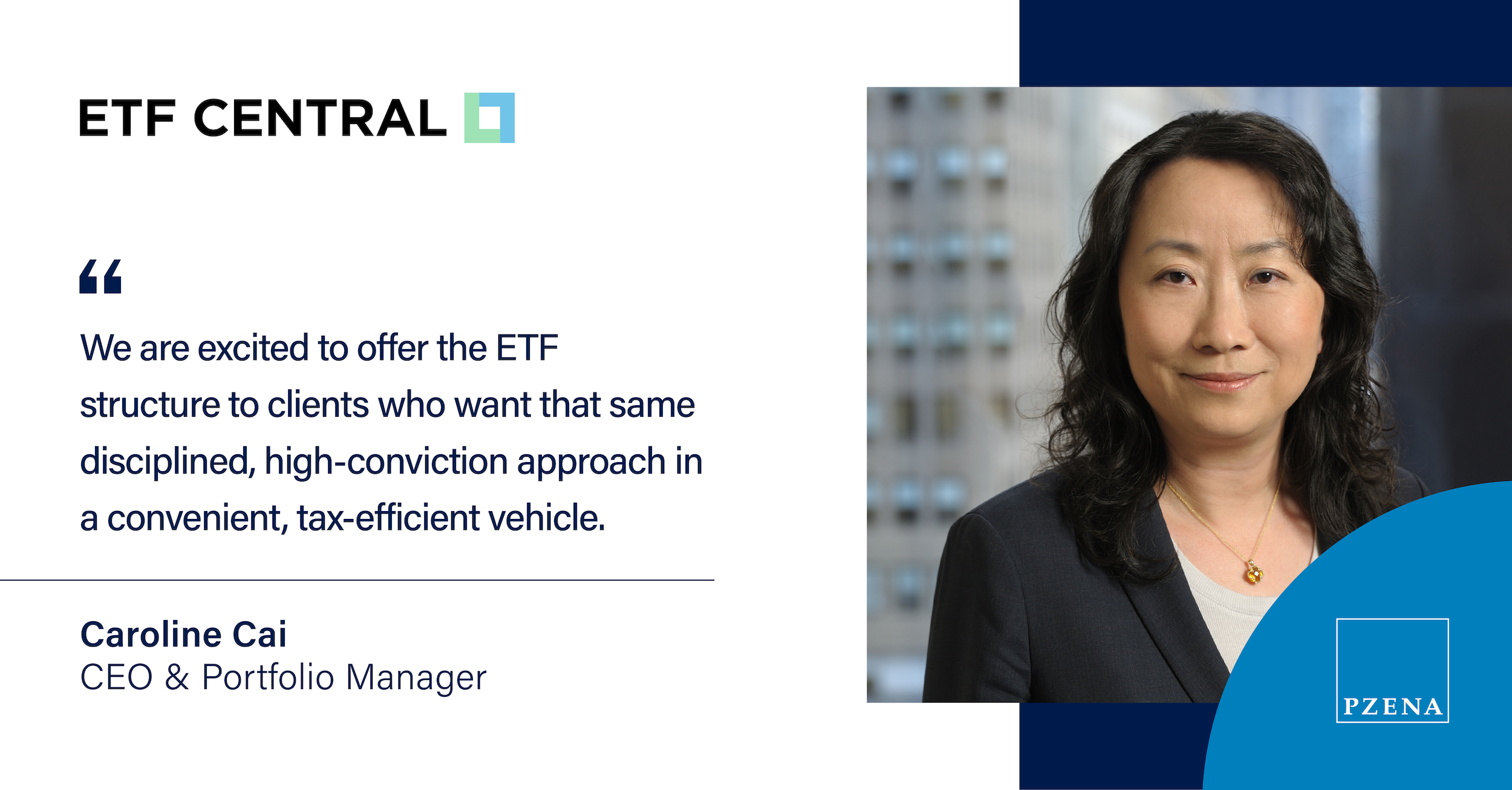Caroline Cai on Pzena ETFs