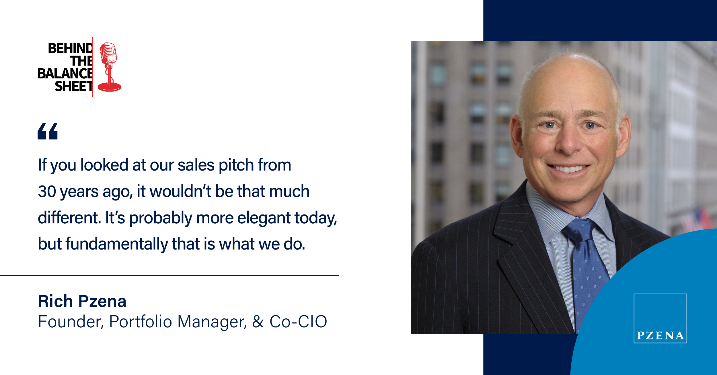 Rich Pzena | Behind the Balance Sheet